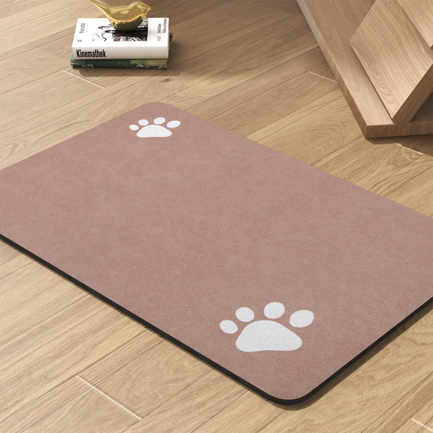 Pet Feeding Mat-Absorbent Dog Mat for Food and Water Bowl-No Stains Quick Dry Dog Water Dispenser Mat-Dog Accessories Pet Supplies-Dog Water Bowl for Messy Drinkers