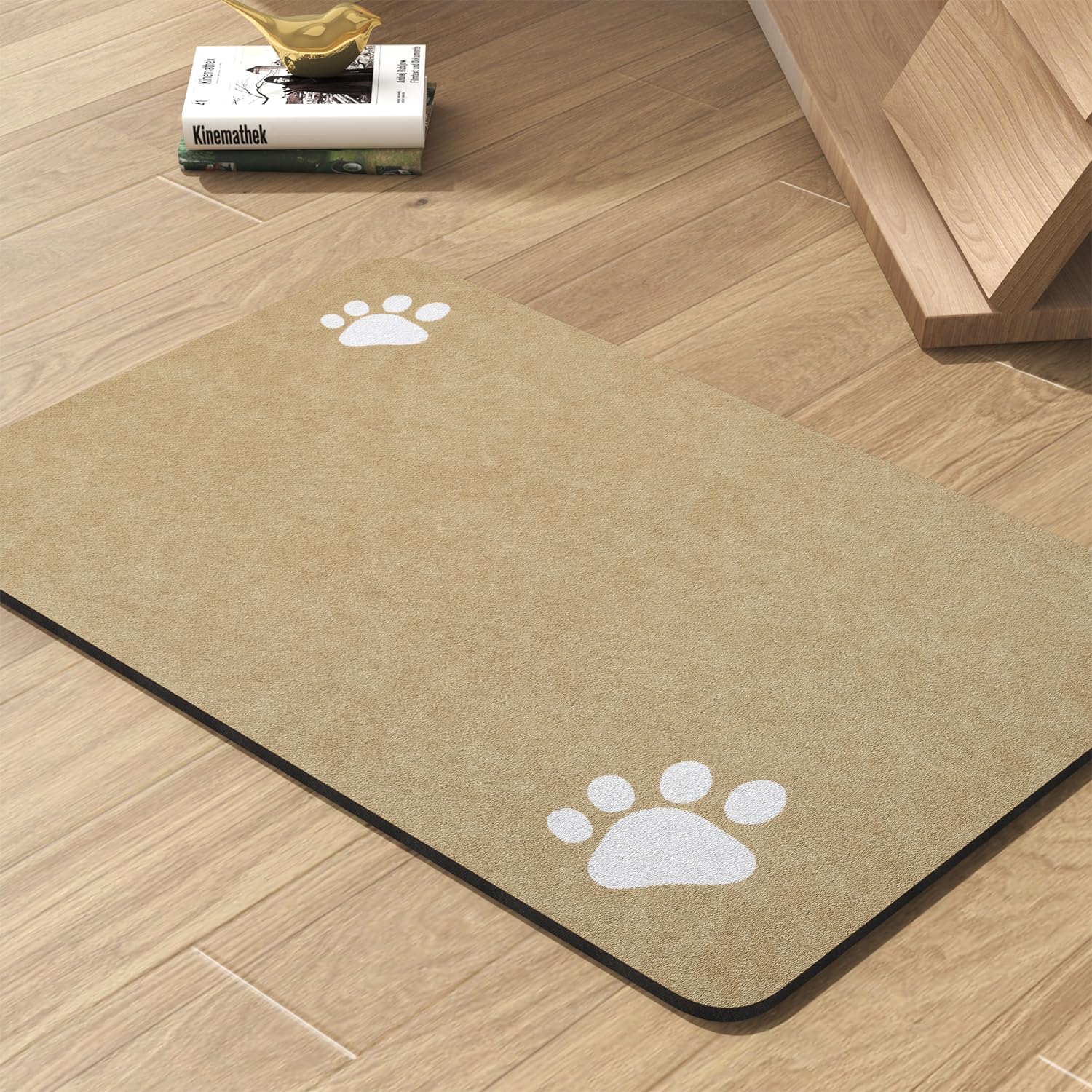 Pet Feeding Mat-Absorbent Dog Mat for Food and Water Bowl-No Stains Quick Dry Dog Water Dispenser Mat-Dog Accessories Pet Supplies-Dog Water Bowl for Messy Drinkers