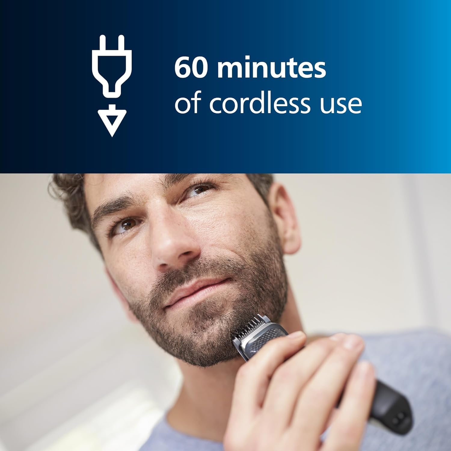 Philips Norelco Multigroom All-in-One Trimmer Series 3000 with 13 pieces - No Blade Oil Needed, MG3750/50