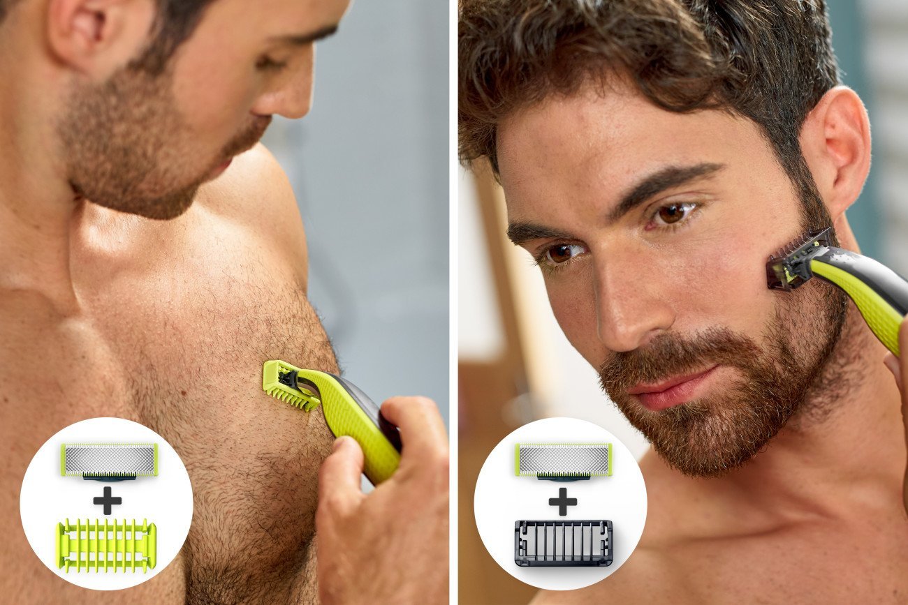 Philips Norelco OneBlade Face + Body Bonus Pack with FREE Blade, QP2630/72