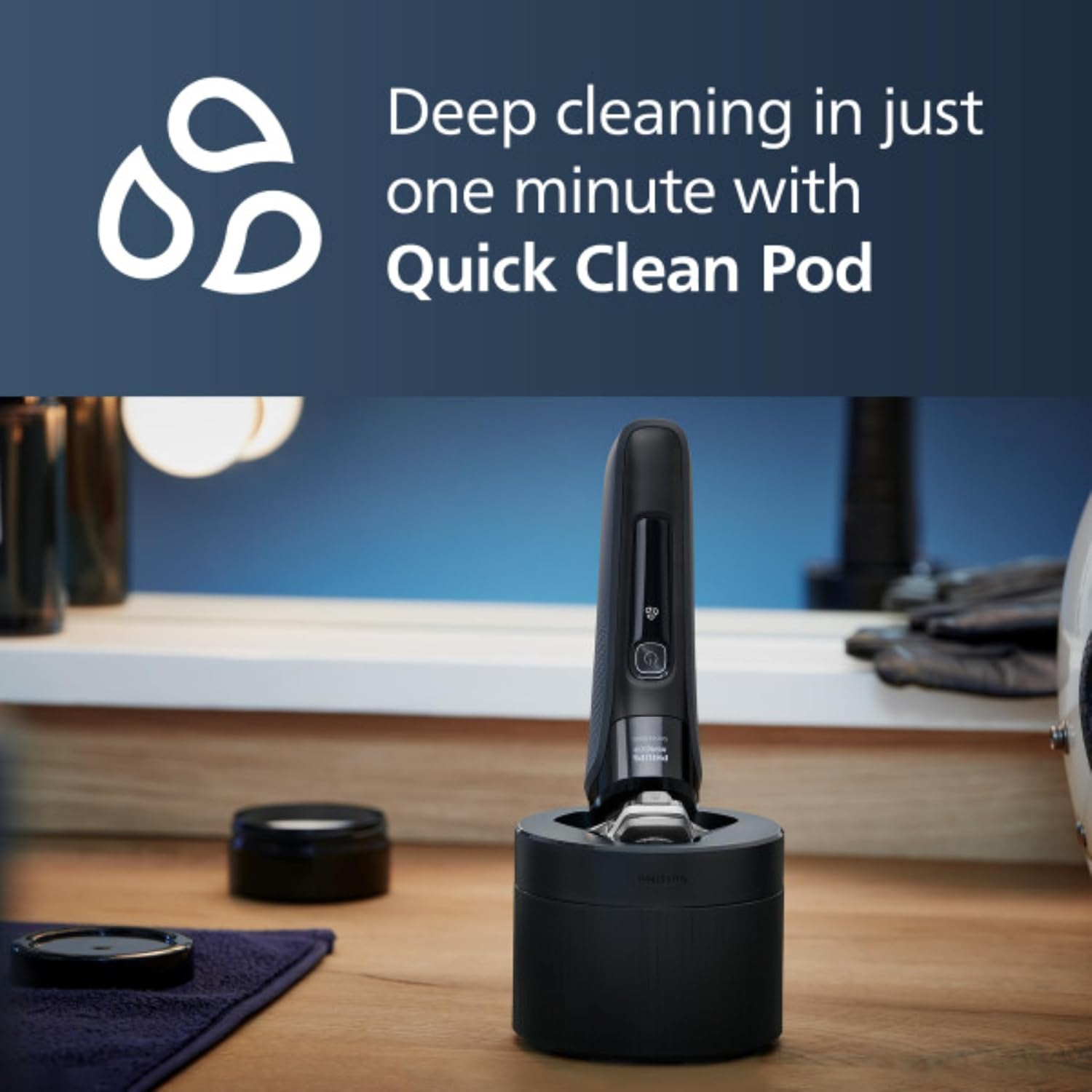 Philips Shaver Series 9000 Wet and Dry Electric Shaver, with Lift and Cut Shaving System and SenseIQ Technology, Pop-up Trimmer