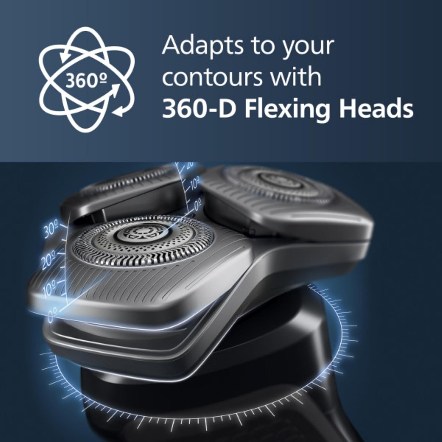 Philips Shaver Series 9000 Wet and Dry Electric Shaver, with Lift and Cut Shaving System and SenseIQ Technology, Pop-up Trimmer