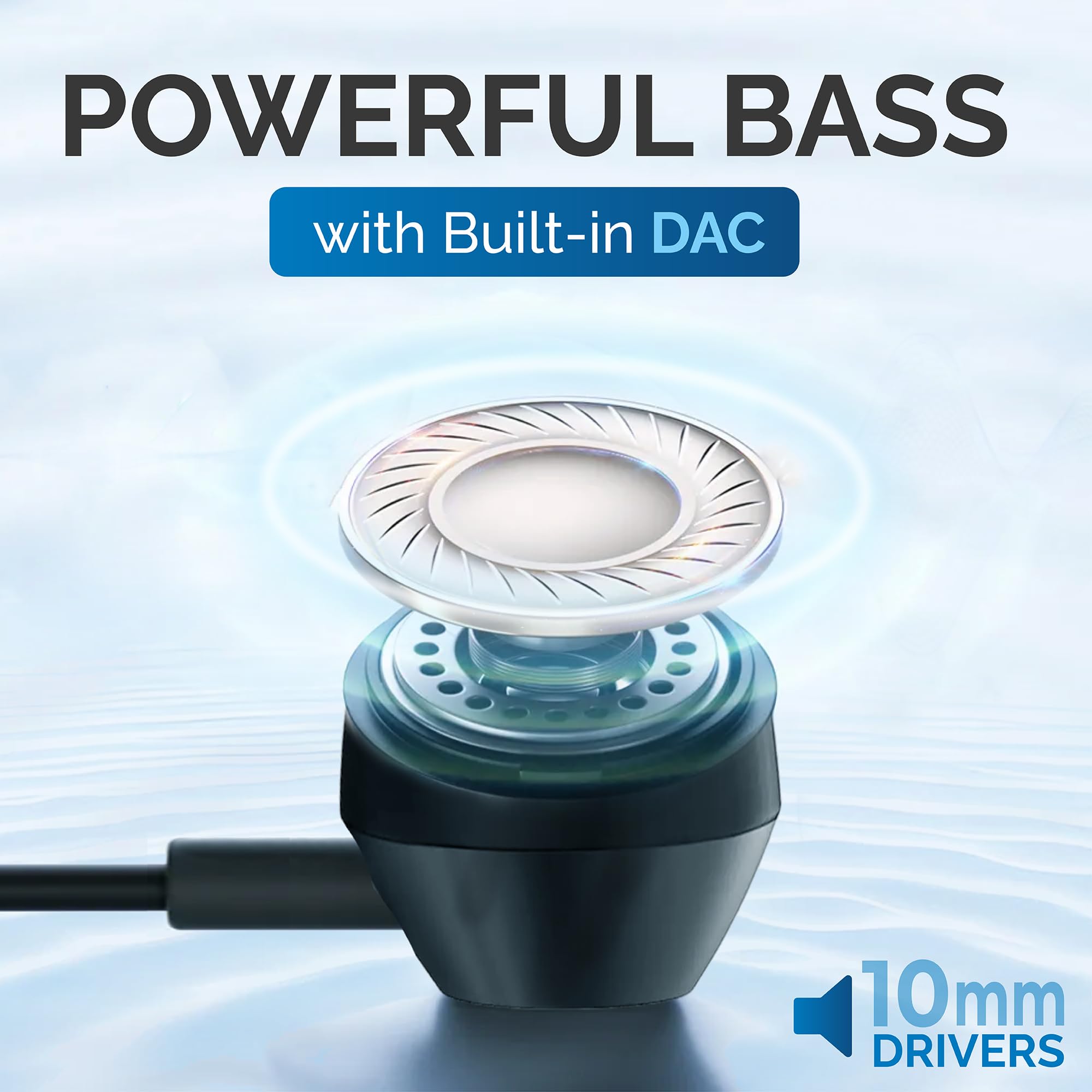 Philips USB C Earbuds Wired with Microphone, in Ear Type C Headphones with mic, Powerful Bass, Lightweight, USB-C Wired Earphones, 3-Button in-line Remote Ear Buds (Black)