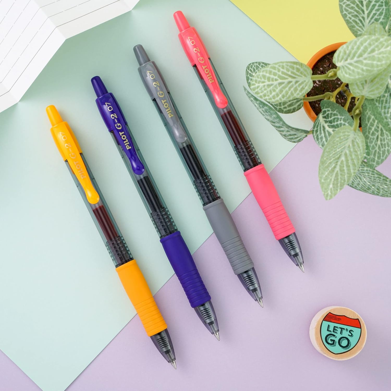 Pilot G2 Premium Gel Roller Pens 0.7, Fine Point Smooth Writing Pens Black, Pack of 12