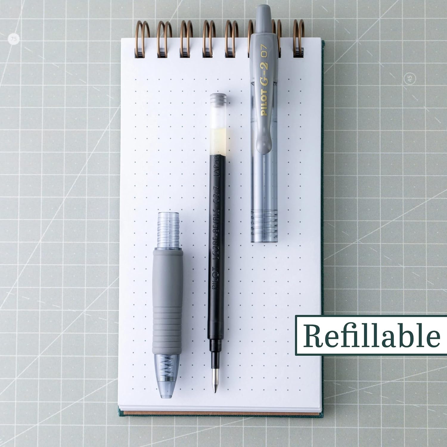 Pilot G2 Premium Gel Roller Pens 0.7, Fine Point Smooth Writing Pens Black, Pack of 12