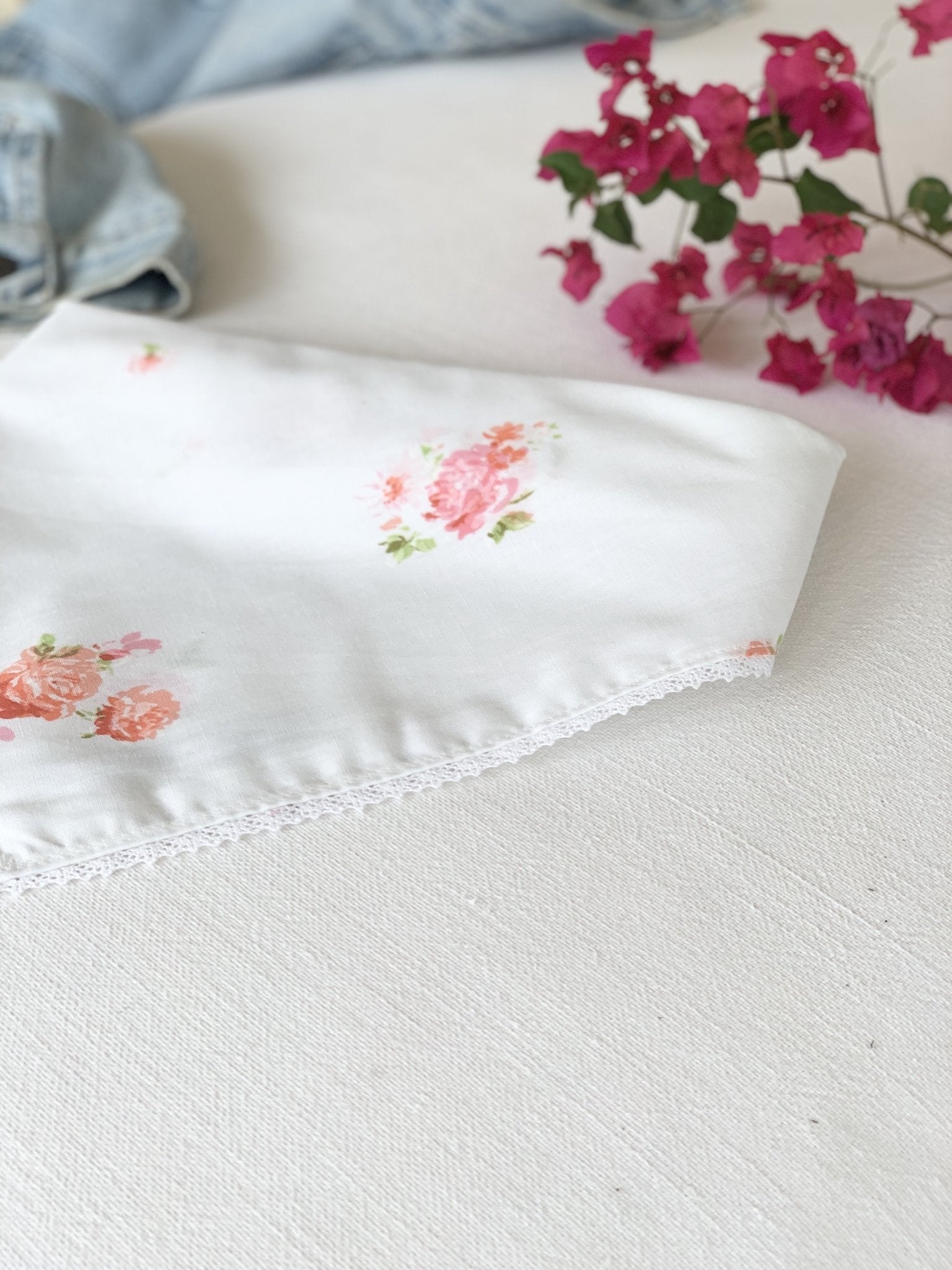 Pink and Orange Floral Face Bandana - The Penelope Bandana