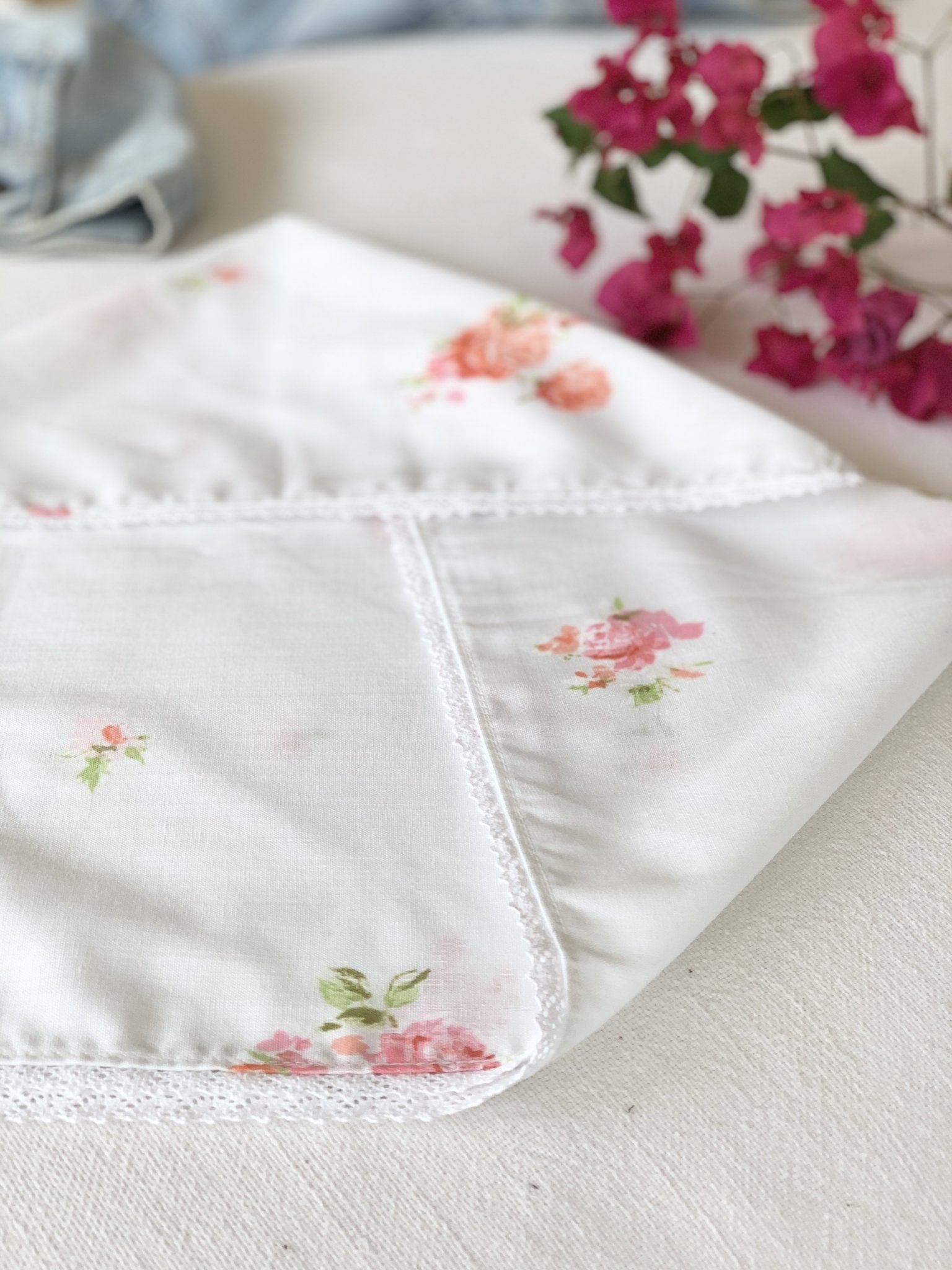 Pink and Orange Floral Face Bandana - The Penelope Bandana