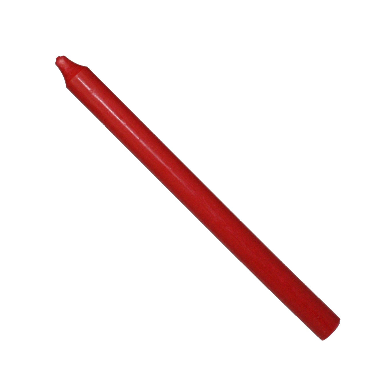 Rustic Taper Dinner Candle - 12 Inch Red