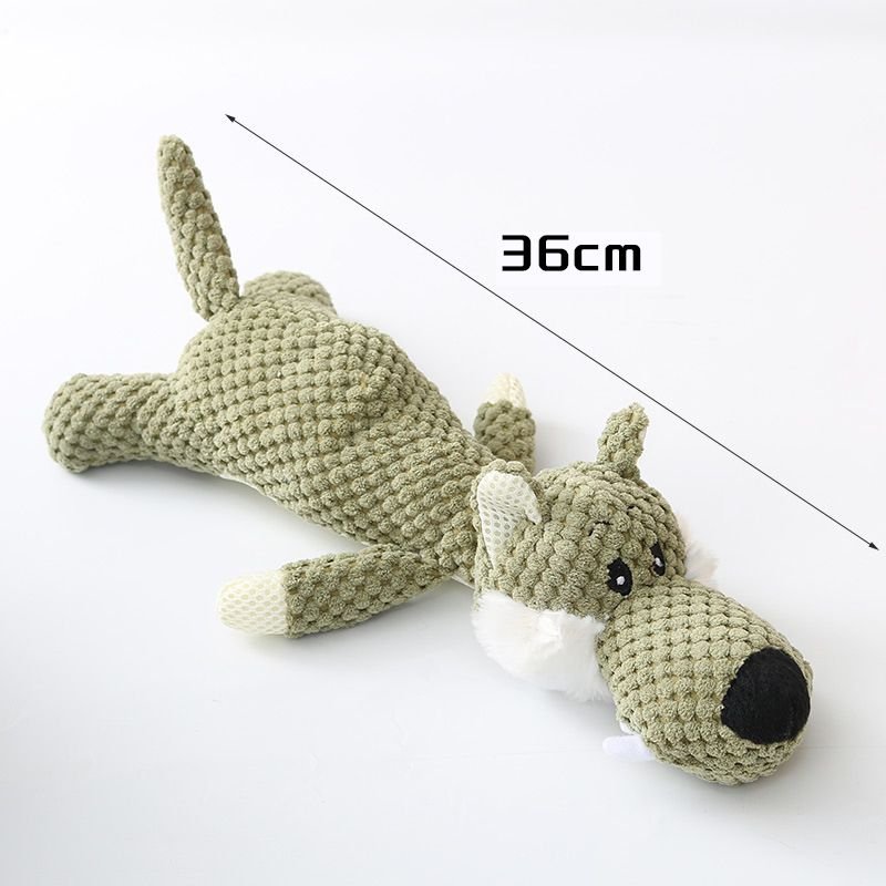 Plush Cartoon Puppy Dog Toy Pet Dog Chew Squeak Toys For Small Dogs Teeth Grinding Pet Products Dog Accessories