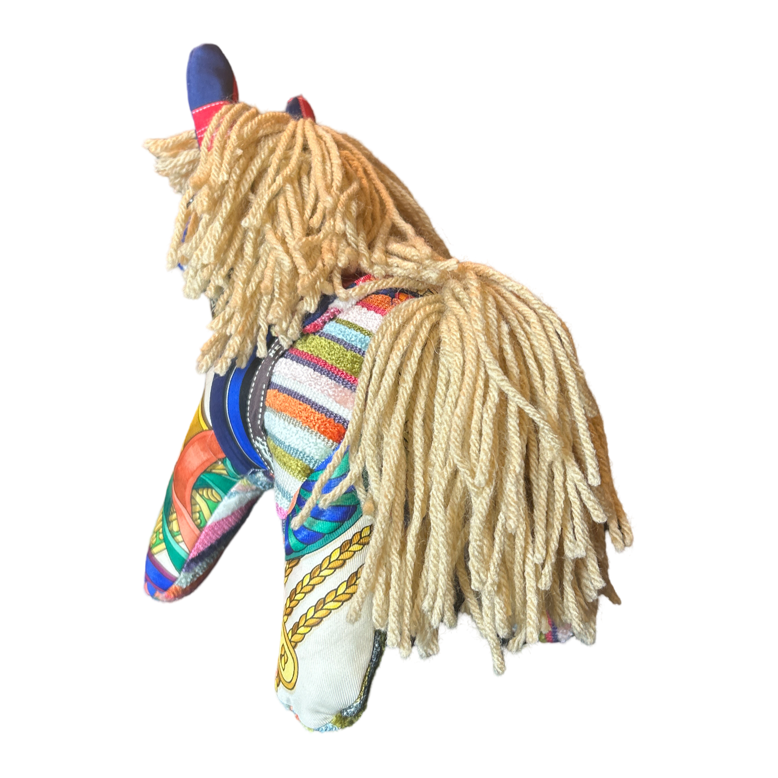 Vintage Silk Scarf Patchwork Pony