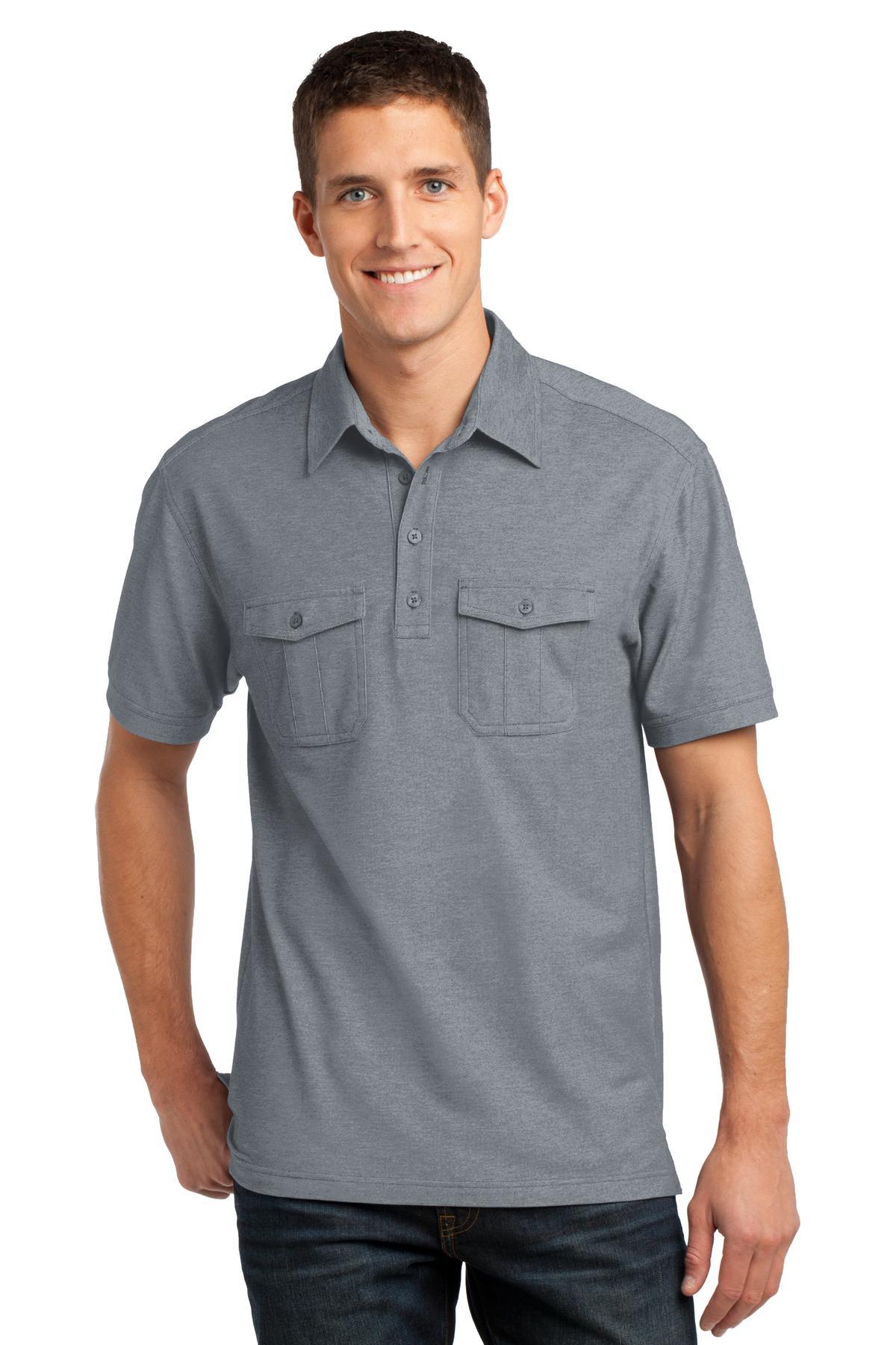 Port Authority Oxford Pique Double Pocket Polo K557