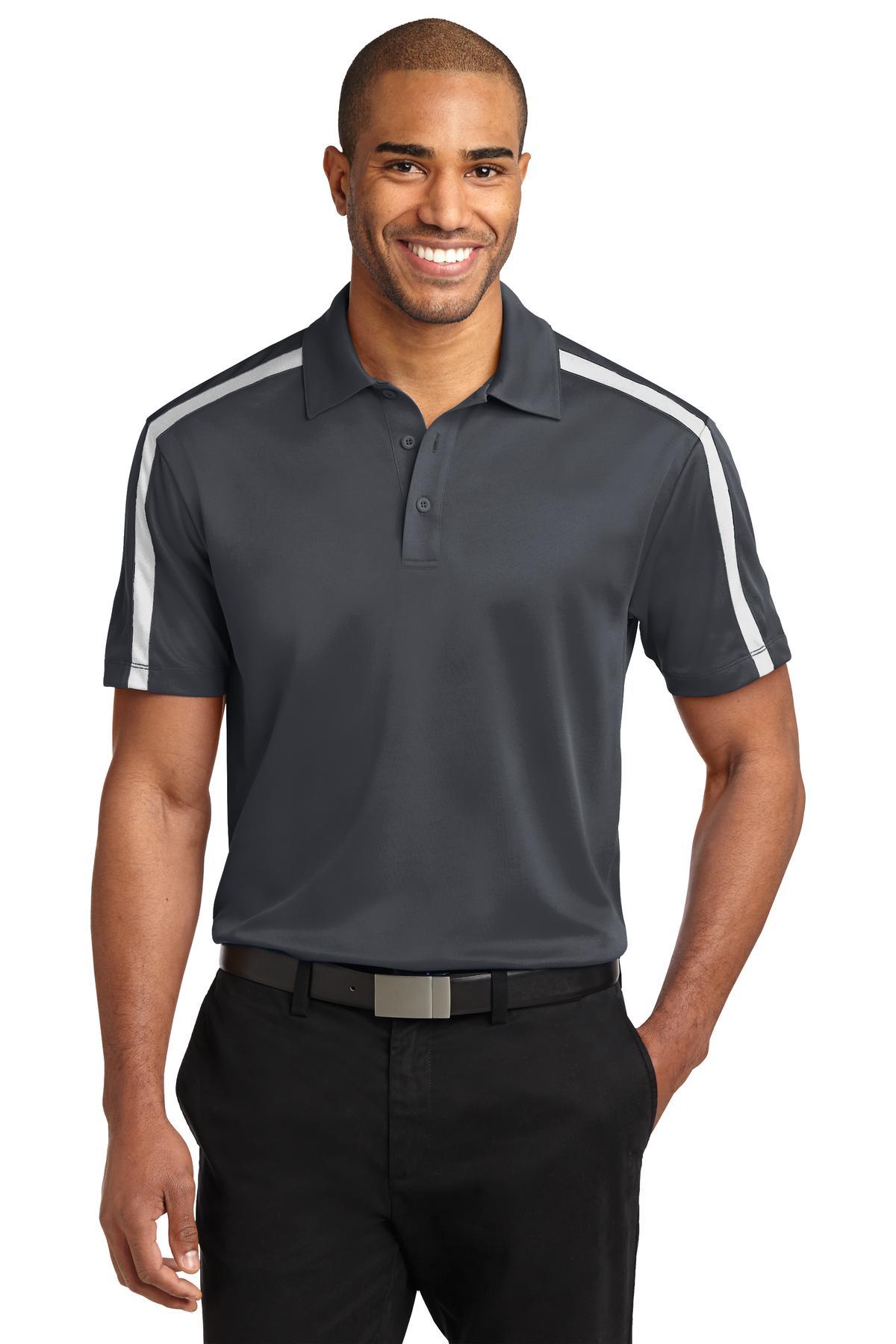 Port Authority Silk Touch Performance Colorblock Stripe Polo K547