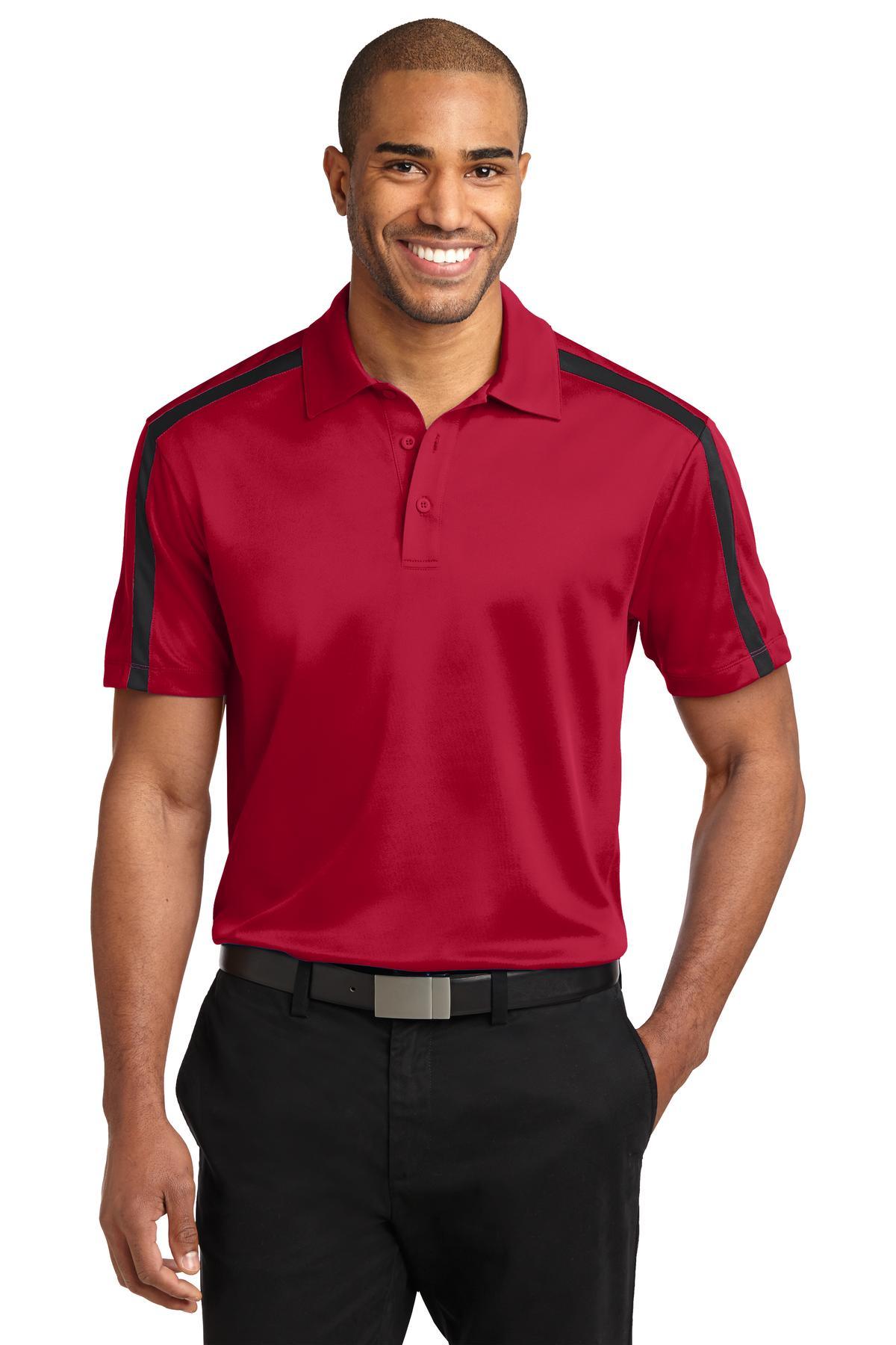 Port Authority Silk Touch Performance Colorblock Stripe Polo K547