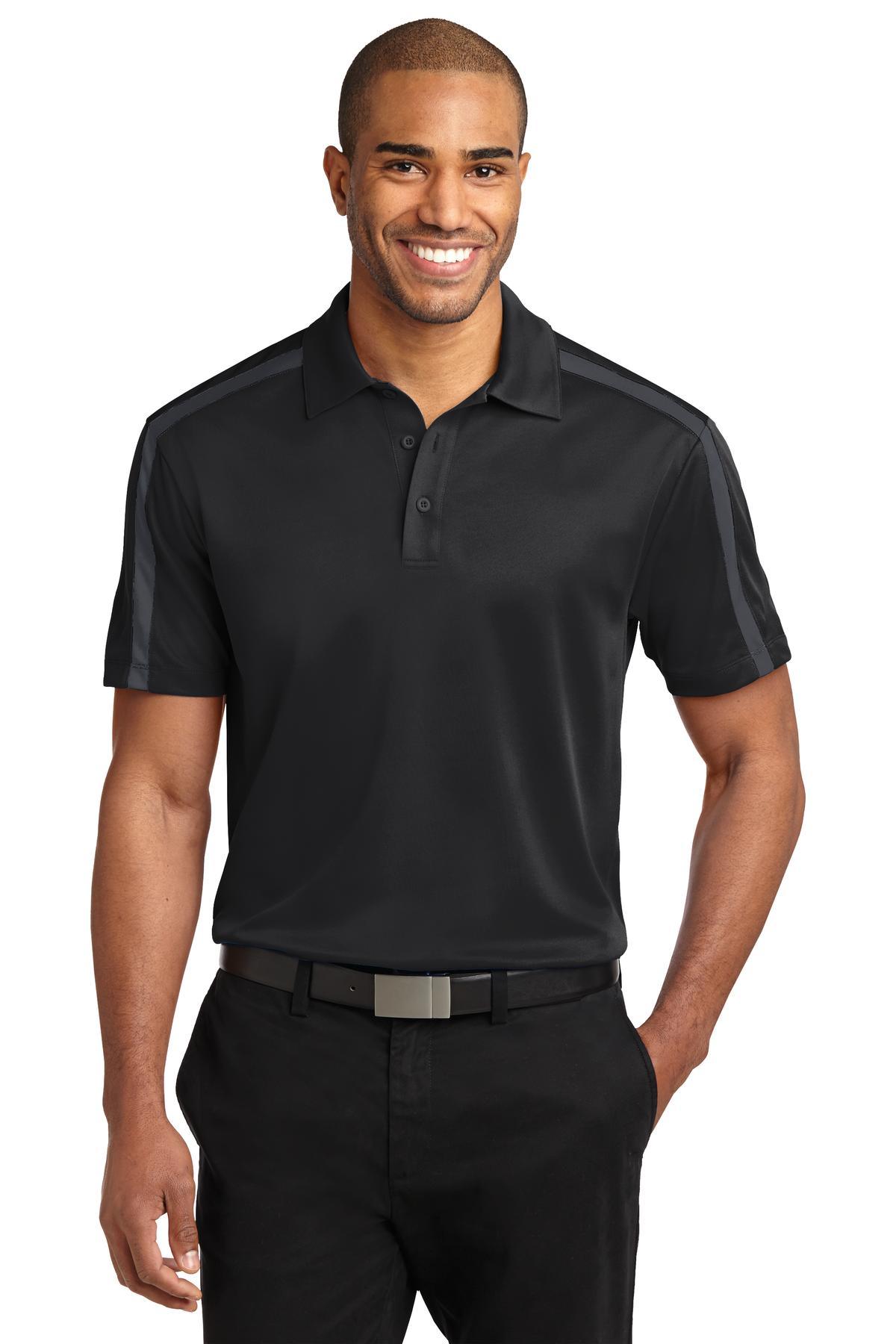 Port Authority Silk Touch Performance Colorblock Stripe Polo K547