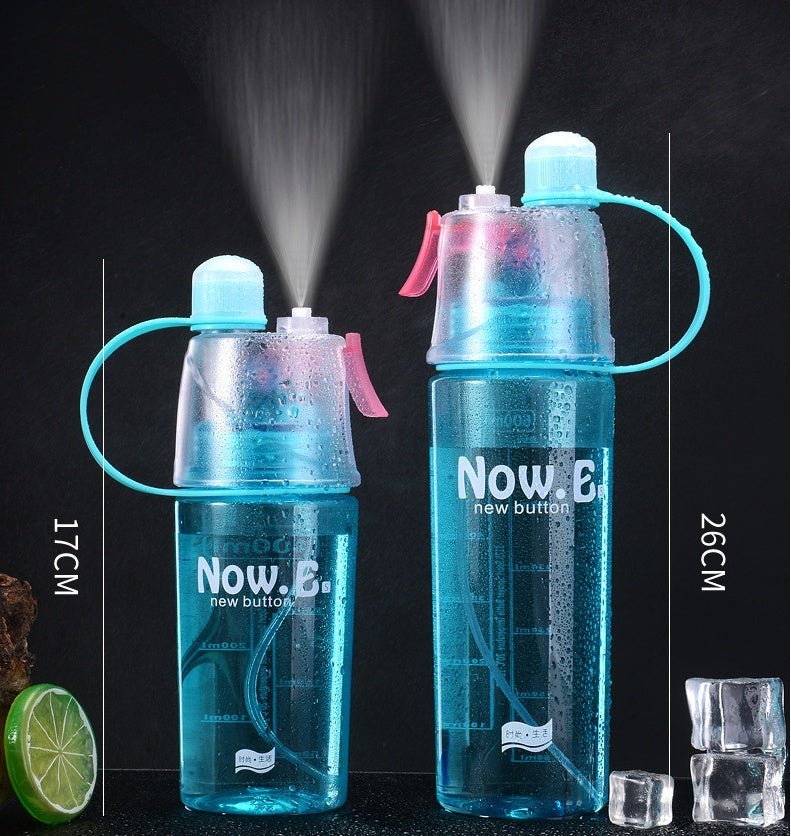 Portable Outdoor Sports Mist Spray Cup Size:6.3*21 /6.3*26 cm