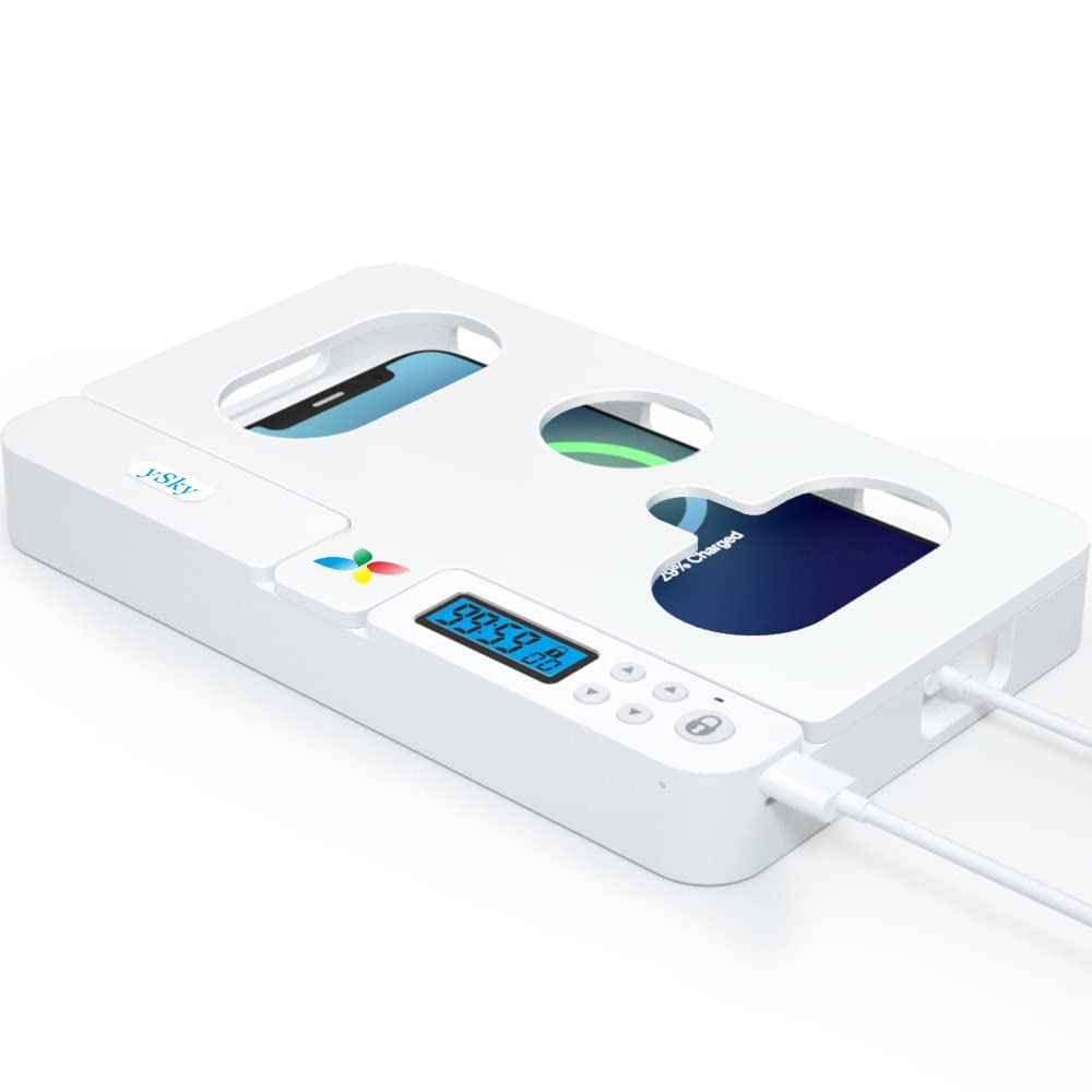 Portable Smart Auto Phone Timer Lock Box for iPhone and Android Phones, Self-Control Timer Locker to Help Kids,Students, Adults Focus Back,Prevent Excessive Games, Mobile Phone Addiction(New)