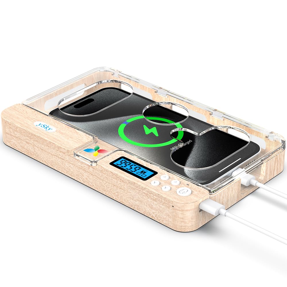 Portable Smart Auto Phone Timer Lock Box for iPhone and Android Phones, Self-Control Timer Locker to Help Kids,Students, Adults Focus Back,Prevent Excessive Games, Mobile Phone Addiction(New)