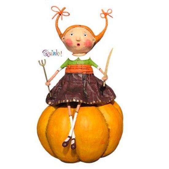 Prissy Pumpkin Eater Figurine by Lori Mitchell