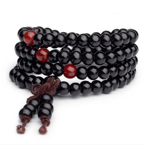 Mala Wood Bead Necklaces
