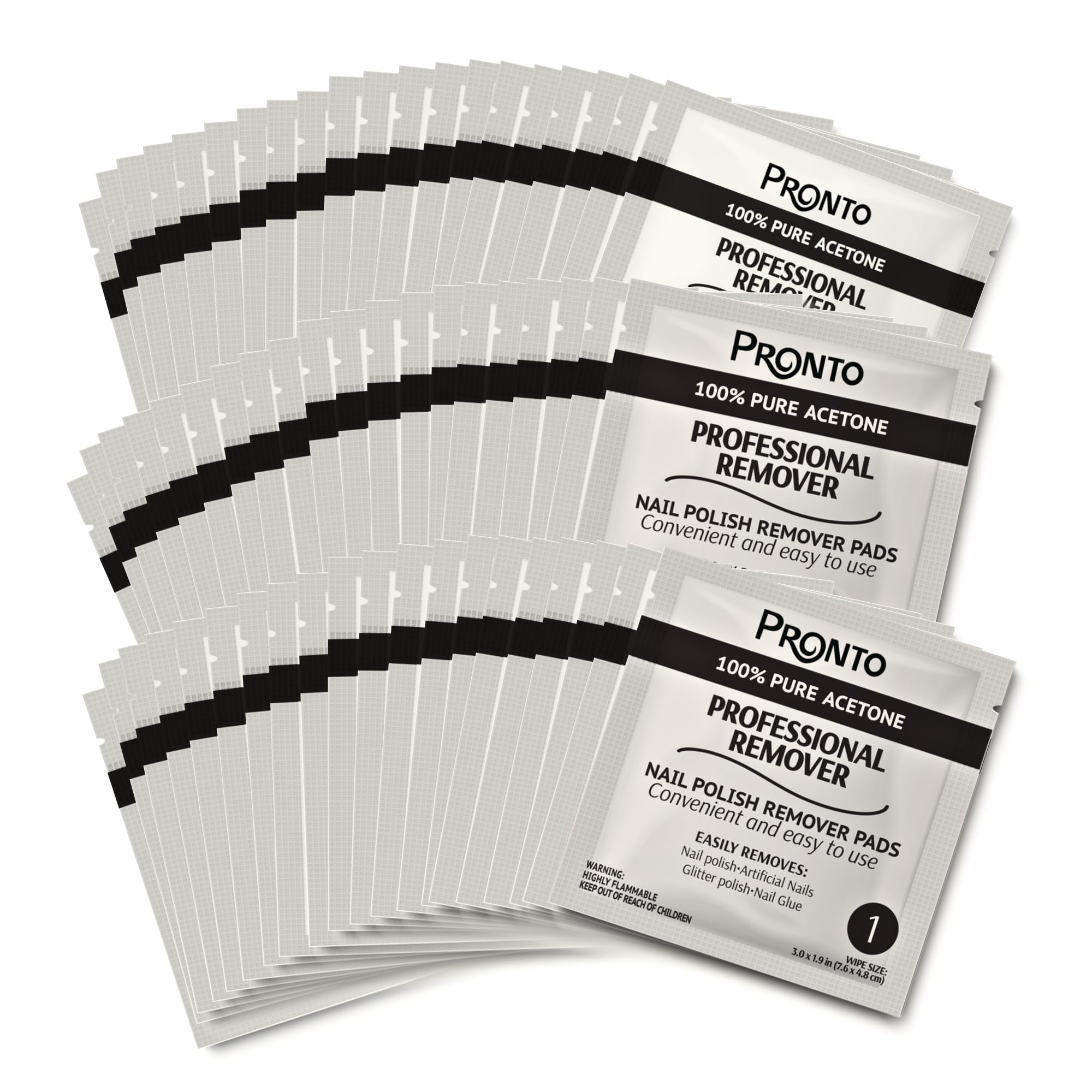 Pronto 100% Acetone Gel Nail Polish Remover - Gel Polish Remover for Nails | Acetone Nail Polish Remover For Nails for Removal of Glue, Gel, Acrylic & Dip | Gel Polish Remover, 8 Fl oz