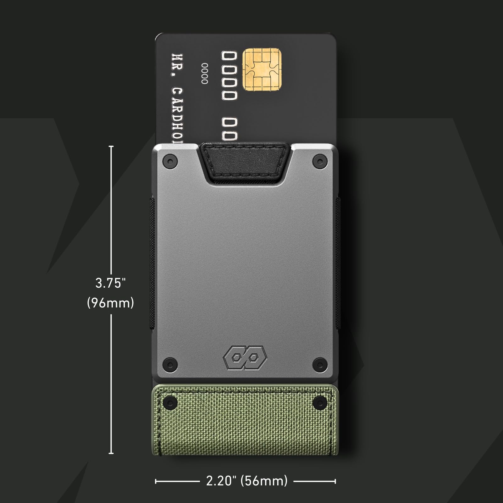 PROOF Wallet | Slim Minimalist Wallets for Men | Leather & Metal | RFID Wallet | Front/Back Pocket | Gift Box | Veteran Owned