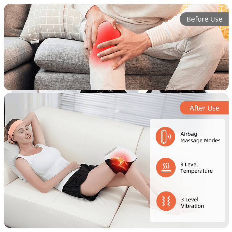 PSKNEE2 (PSK711-2) Knee massager pulse massage constant temperature hot compress knee massager 3D air bag massage, endurance of 2 h, shoulder massage arm massage laser knee massage, knee therapy