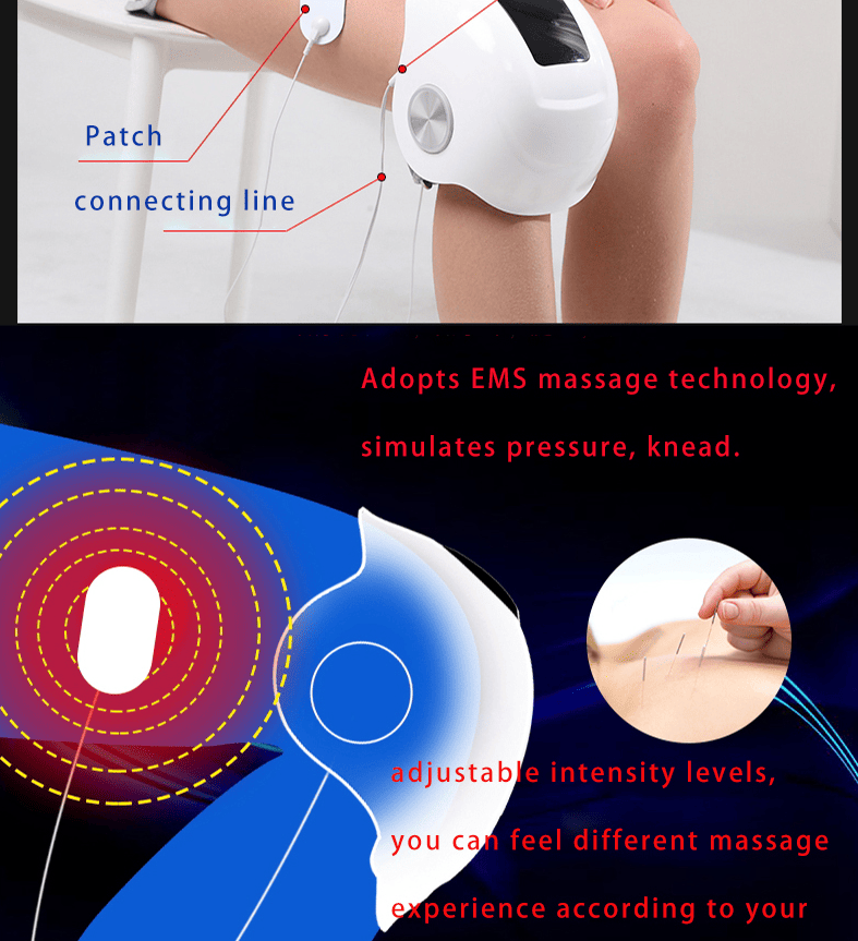 PSKNEE2 (PSK711-2) Knee massager pulse massage constant temperature hot compress knee massager 3D air bag massage, endurance of 2 h, shoulder massage arm massage laser knee massage, knee therapy