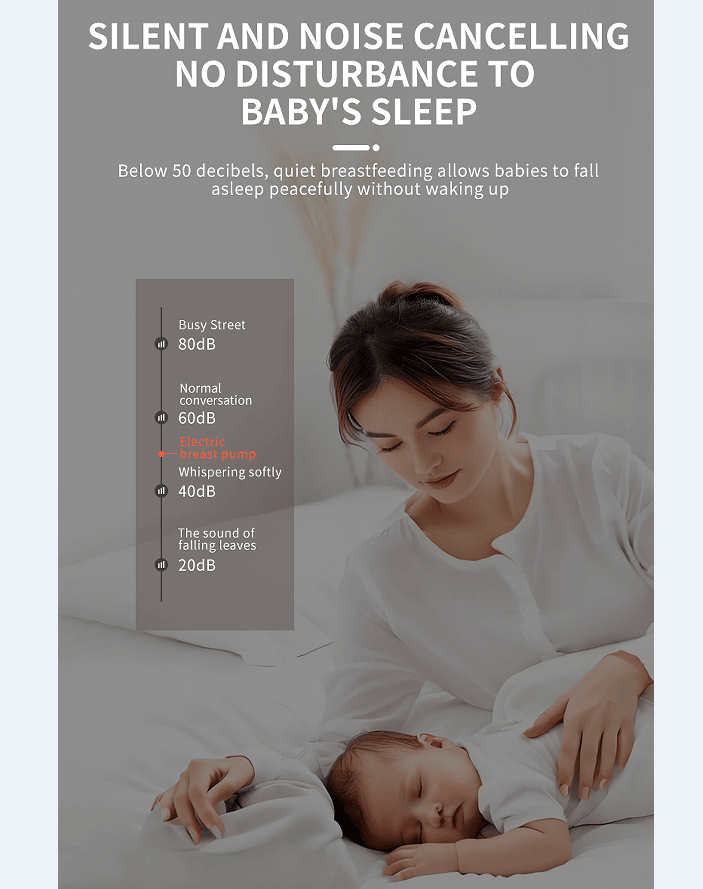 PSMY382 wearable electric breast pump 150min ultra-thin breast pump without PVC massage / breast pump / inverter / automatic 12 functions 320mmHg without BPA,