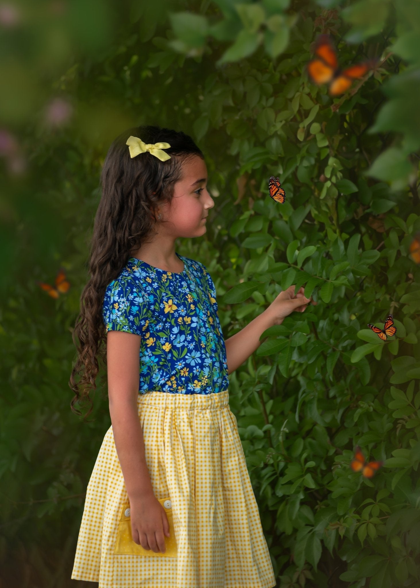 Puff Sleeve Tee in Wildflowers