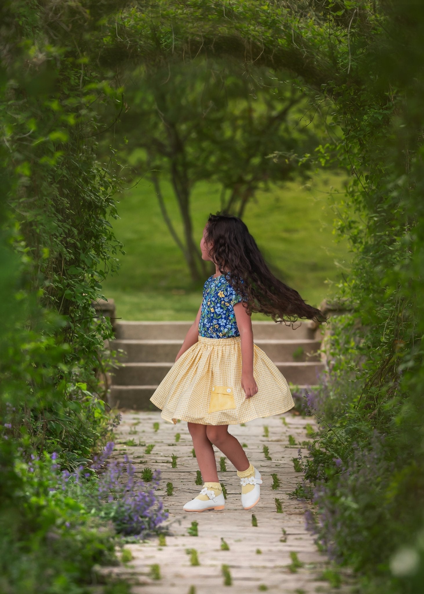 Puff Sleeve Tee in Wildflowers
