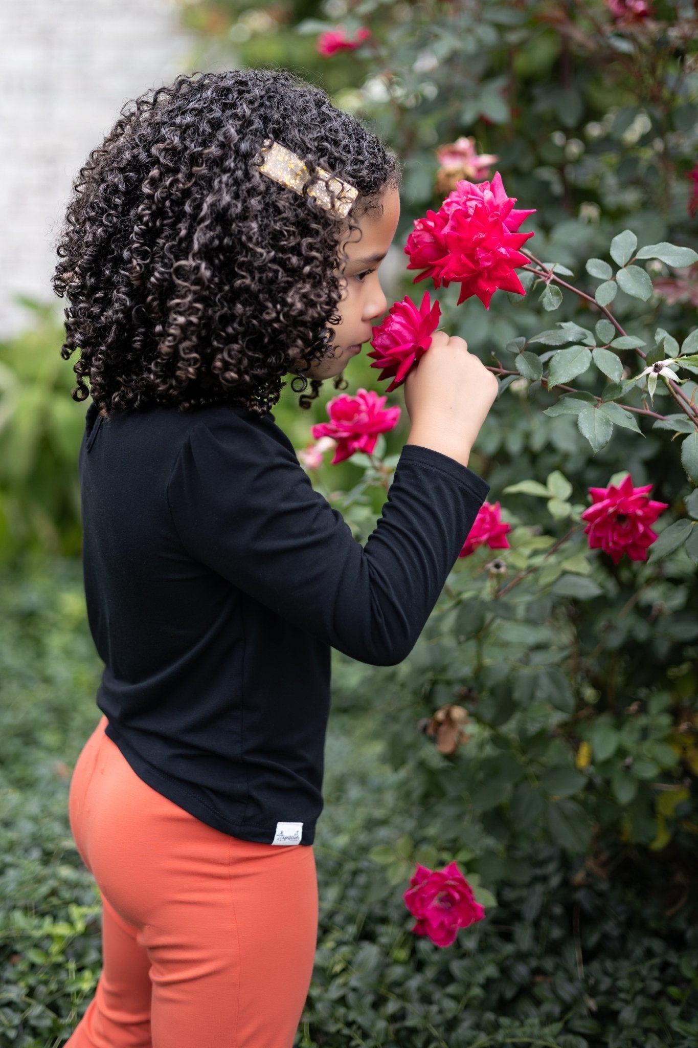 Puff Sleeve Top in Moonless Night