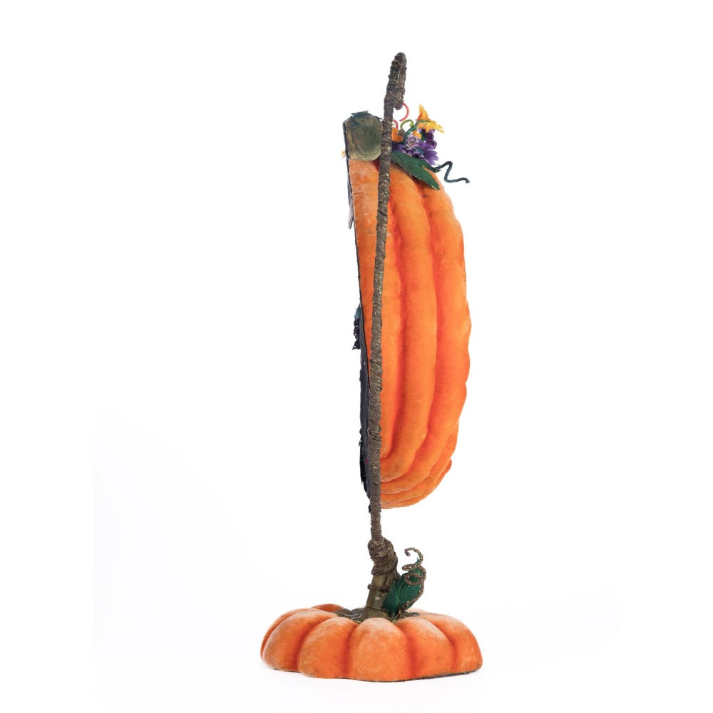 Pumpkin Moon Witch Wall Piece or Tabletop by Katherine's Collection