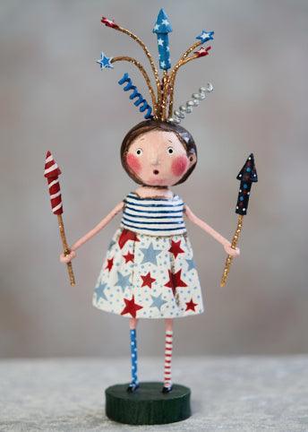 Putting on a Show Patriotic Figurine by Lori Mitchell