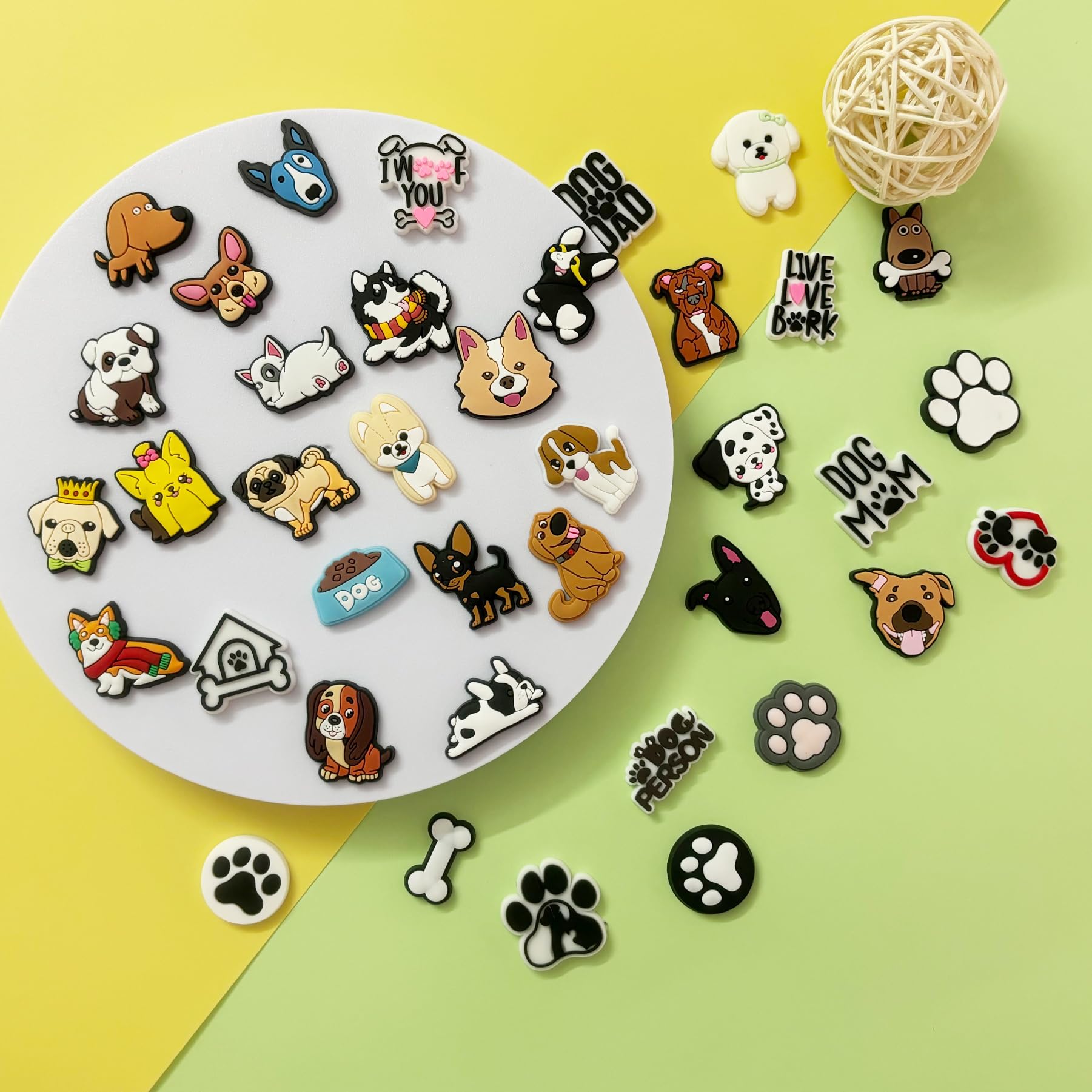 PVC Shoe Charms for Clog Sandals, USA Flag, Dancing, Cheerleading, DIY Shoe Decoration Charms, Party Favor