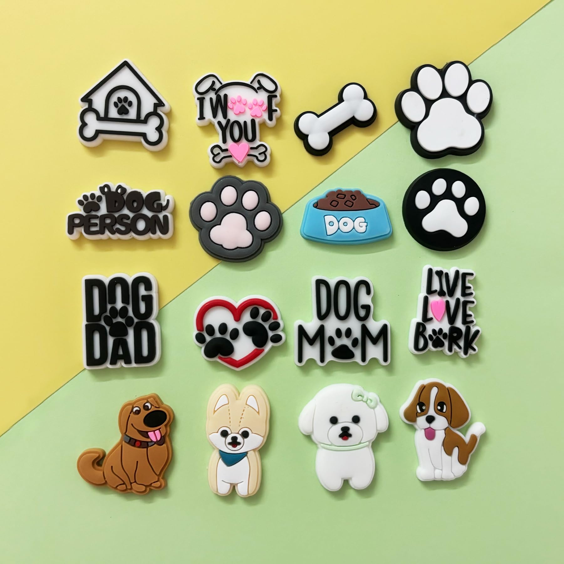 PVC Shoe Charms for Clog Sandals, USA Flag, Dancing, Cheerleading, DIY Shoe Decoration Charms, Party Favor