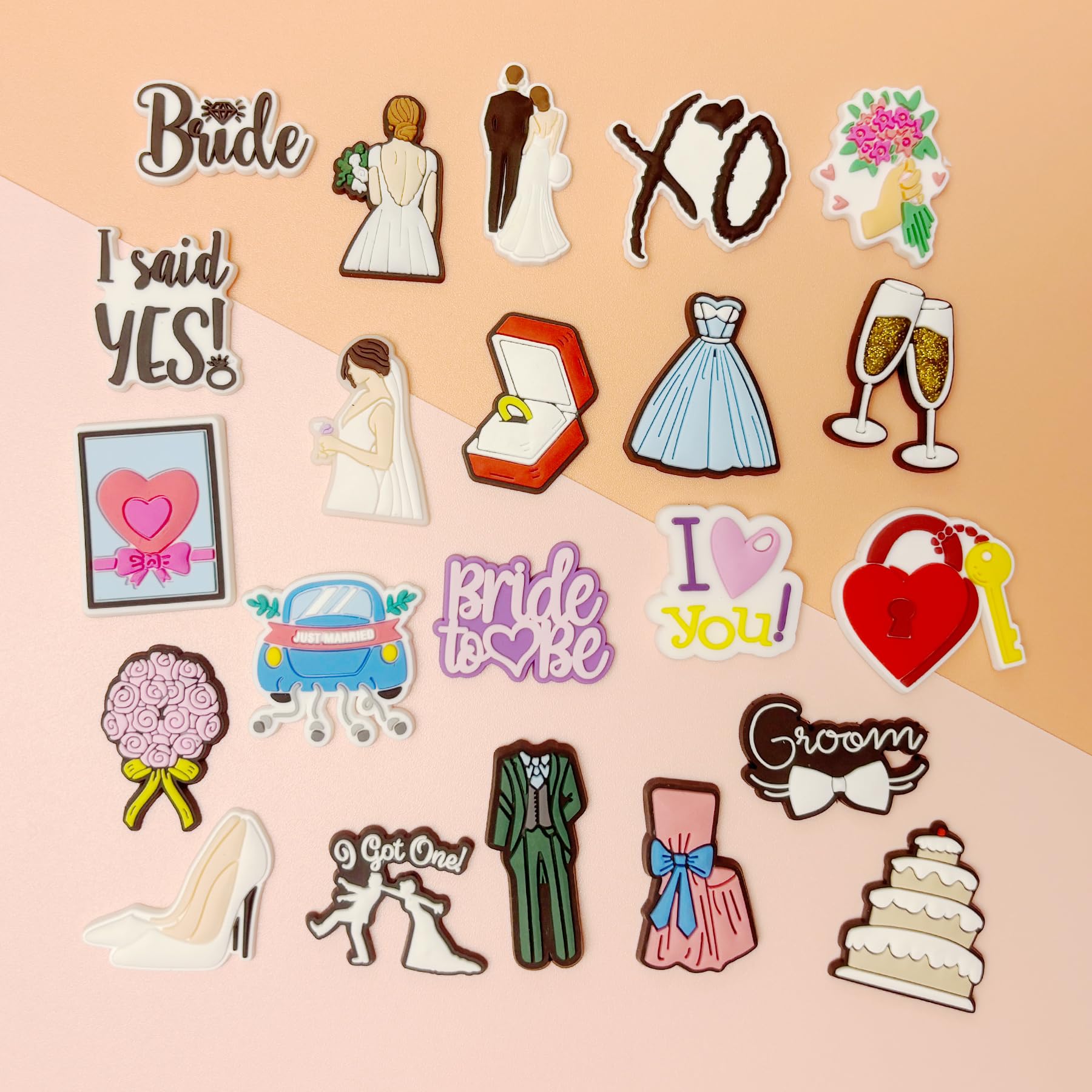 PVC Shoe Charms for Clog Sandals, USA Flag, Dancing, Cheerleading, DIY Shoe Decoration Charms, Party Favor