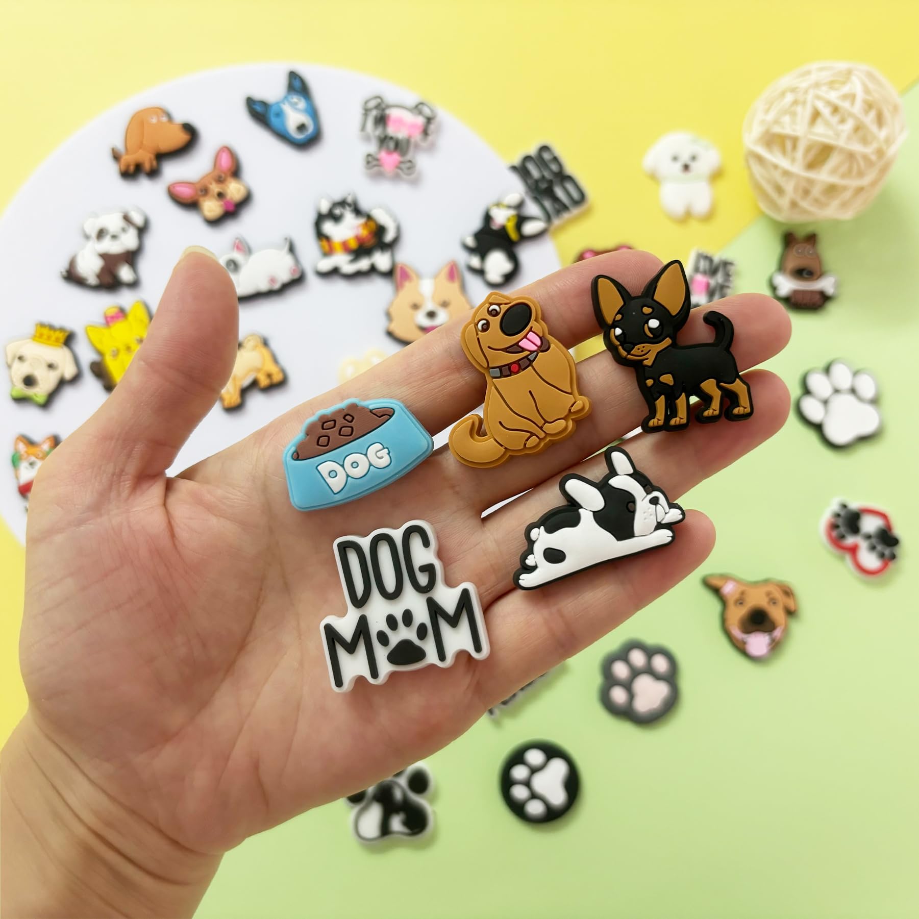 PVC Shoe Charms for Clog Sandals, USA Flag, Dancing, Cheerleading, DIY Shoe Decoration Charms, Party Favor