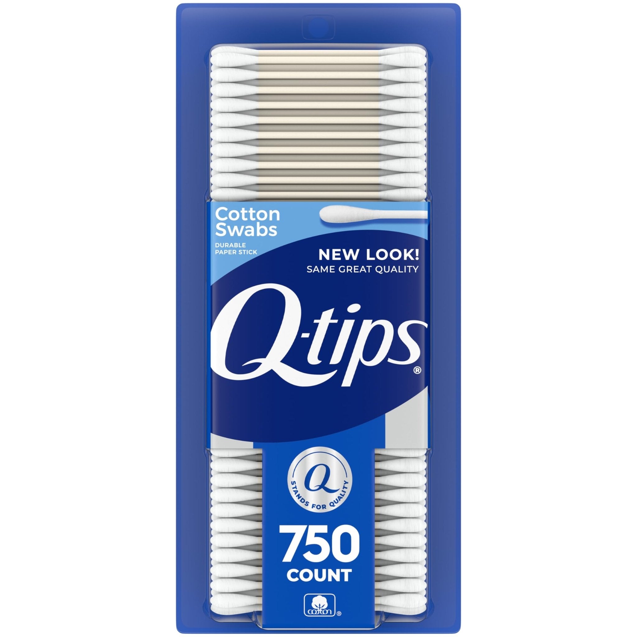 Q-tips Cotton Swabs For Hygiene and Beauty Care Original Cotton Swab Made With 100% Cotton 625 Count, WHITE