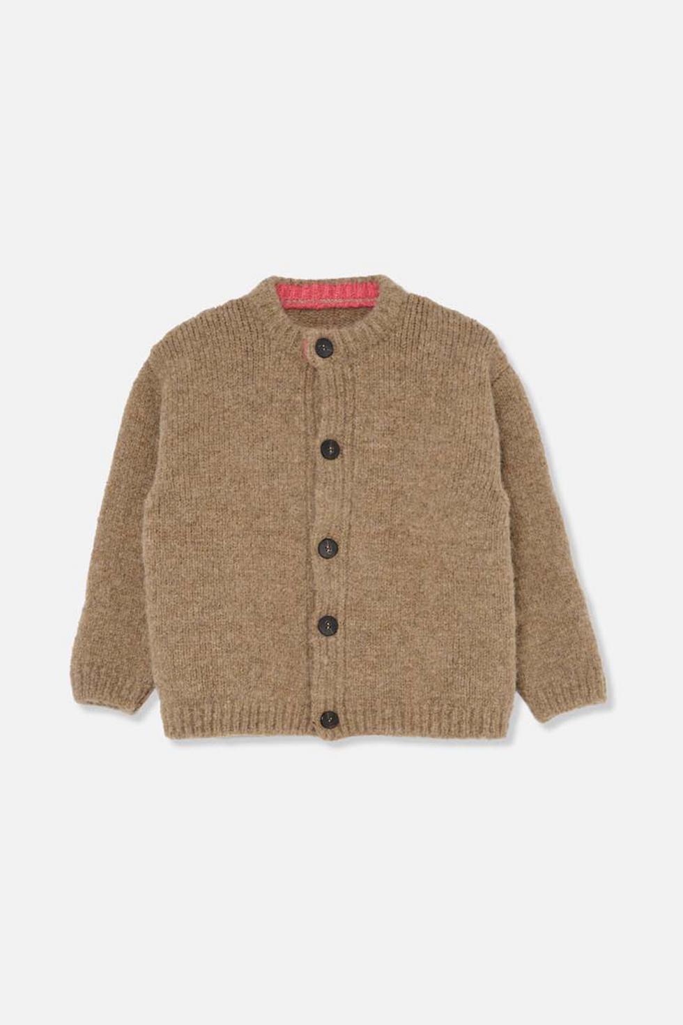Tricot colorblock cardigan - Beige