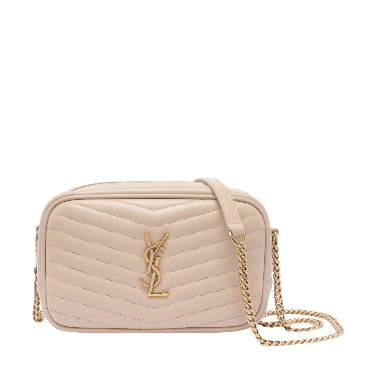 Saint Laurent Women Quilted Mini Lou Crossbody Bag