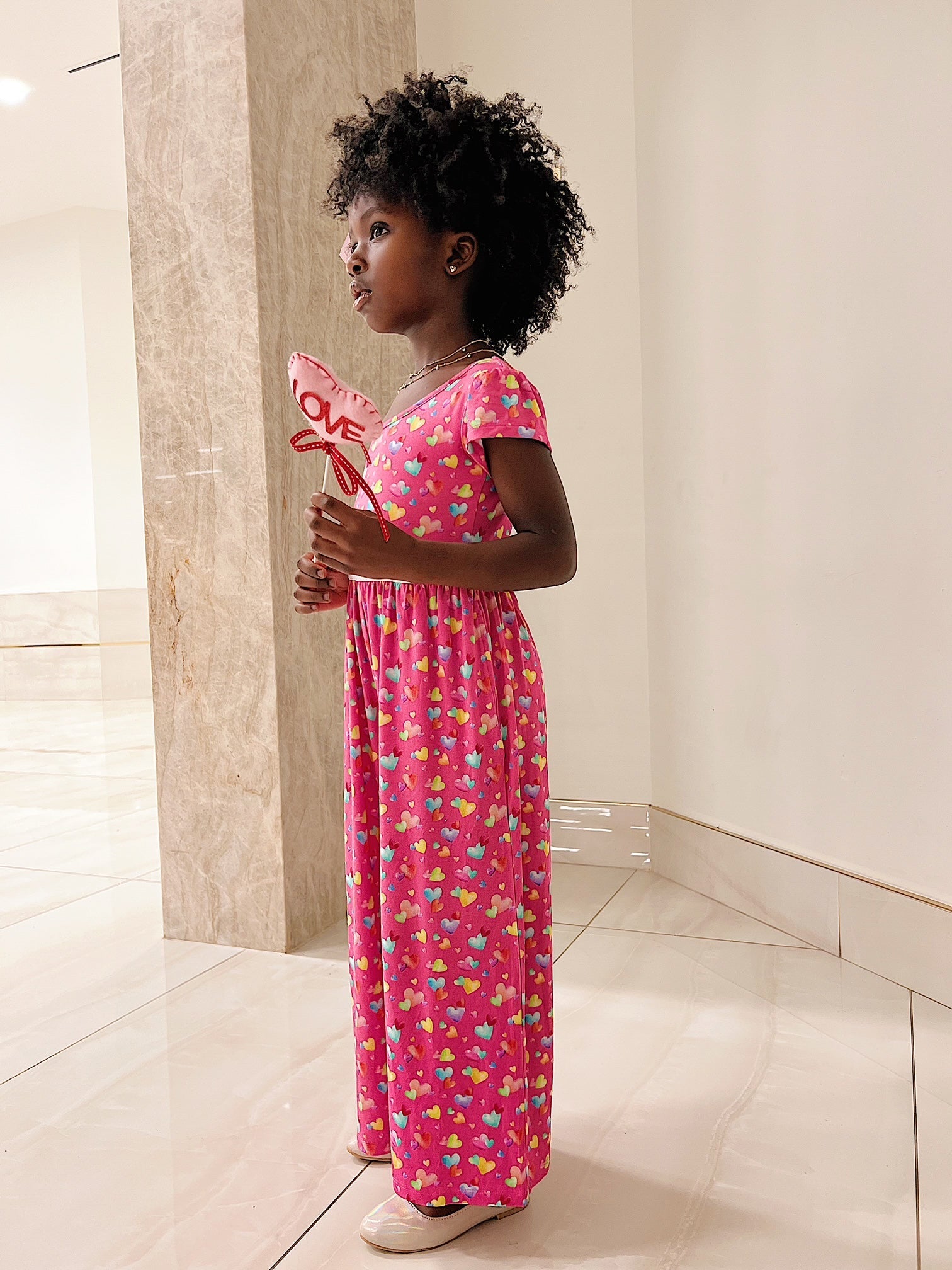 Rainbow Love Wide Leg Romper
