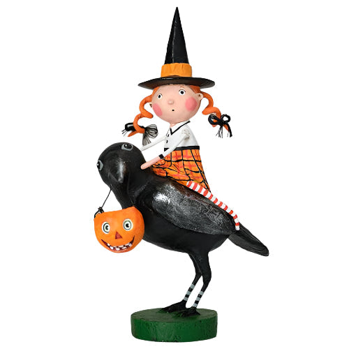 Raven's Flight Halloween Figurine by Lori Mitchell *NEW FOR 2025*