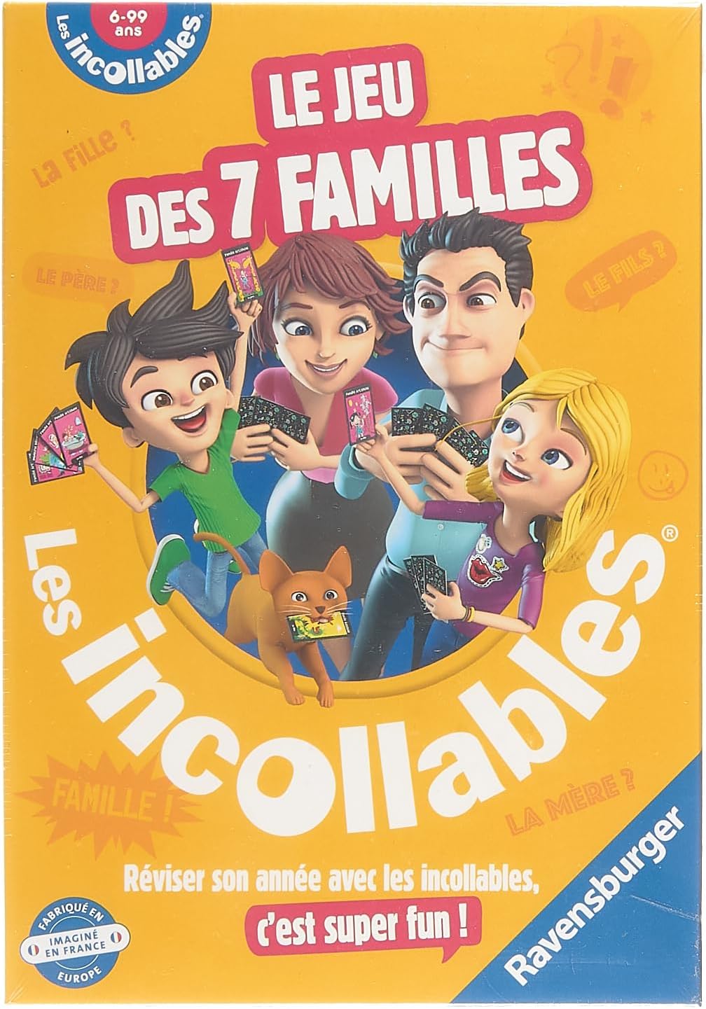 Ravensburger – 26624 – Card Game of 7 Families Incollables