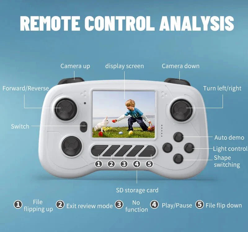 Remote Control Car Photography HD Video Real-time Video Dialogue Smart Off-road Vehicle Children Rc Car Toy Gift