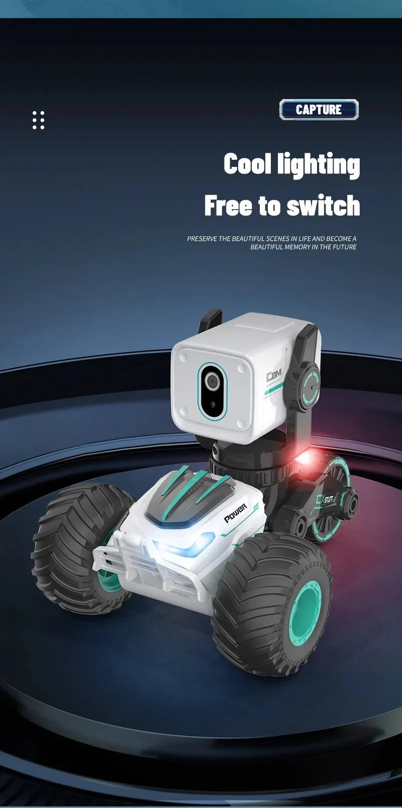 Remote Control Car Photography HD Video Real-time Video Dialogue Smart Off-road Vehicle Children Rc Car Toy Gift