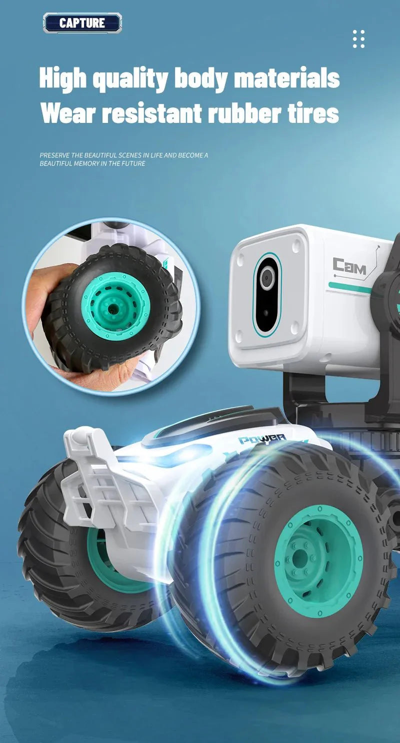 Remote Control Car Photography HD Video Real-time Video Dialogue Smart Off-road Vehicle Children Rc Car Toy Gift