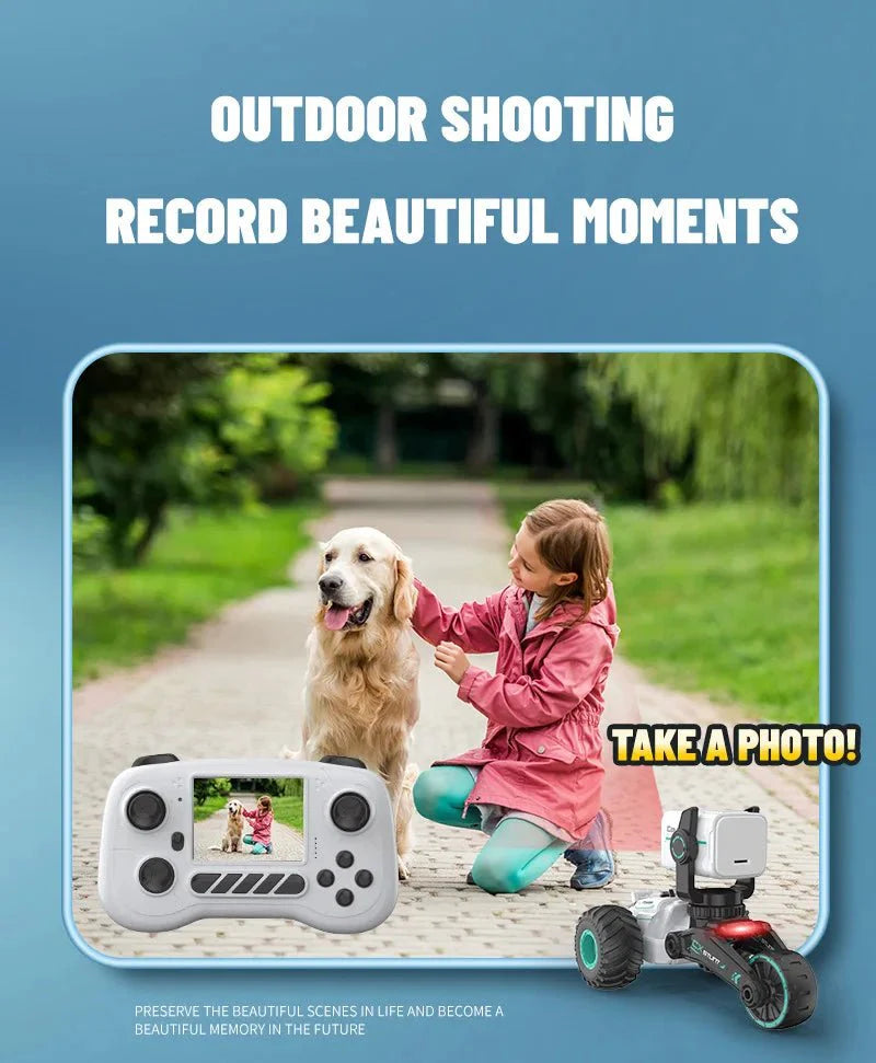 Remote Control Car Photography HD Video Real-time Video Dialogue Smart Off-road Vehicle Children Rc Car Toy Gift