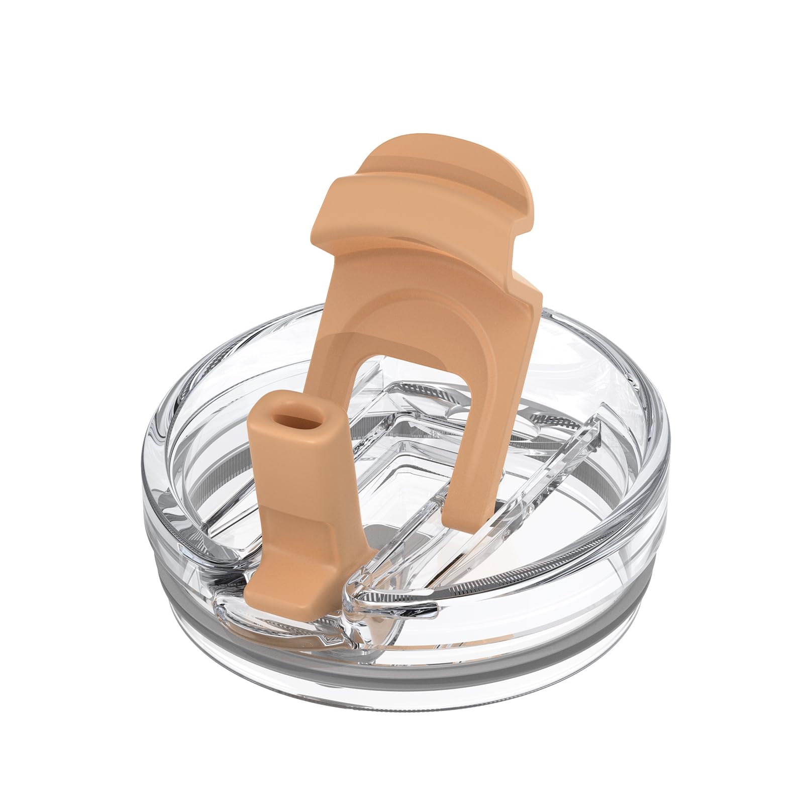 Replacement Bamboo Lid for Tumblers, Press-In Lid, Fits Tronco 32 oz 42 oz Glass Tumblers with Handle, Amber