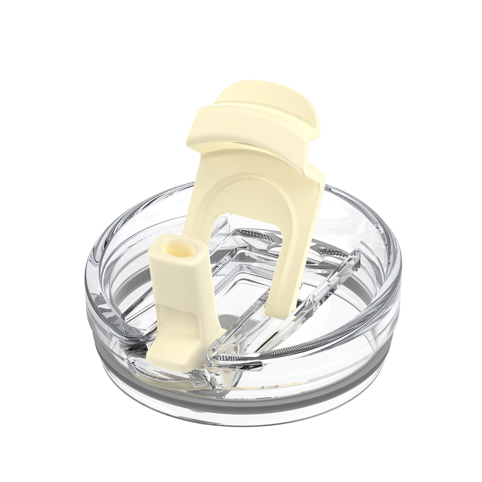 Replacement Bamboo Lid for Tumblers, Press-In Lid, Fits Tronco 32 oz 42 oz Glass Tumblers with Handle, Amber