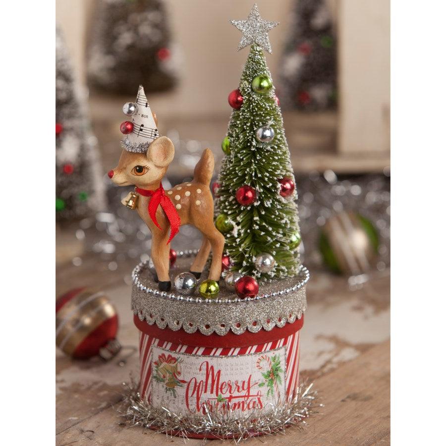 Retro Deer on Box Small by Bethany Lowe Designs